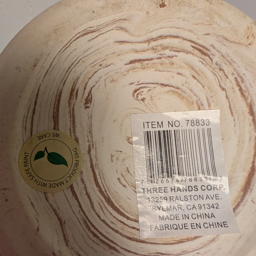 H&M Swirled Beige Vase